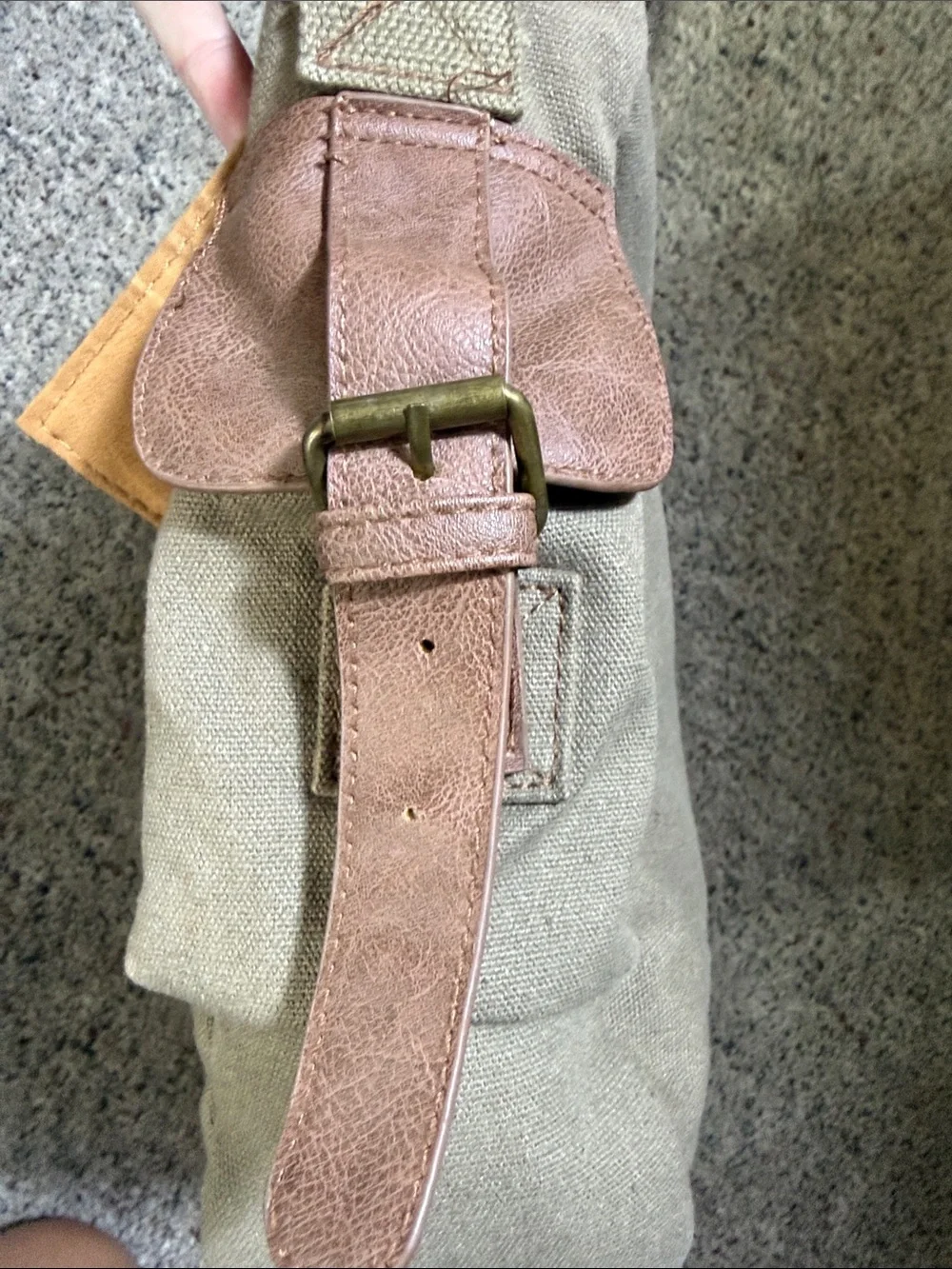 Observ Classic Canvas Laptop Messenger Bag Cotton Canvas